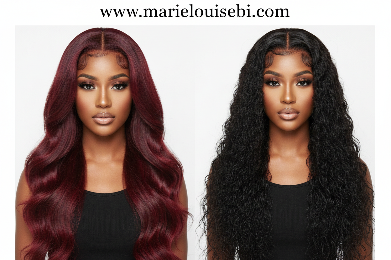 Perruques 100% cheveux humains