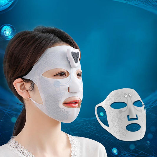 Masque de massage facial électrique - Appareil de beauté pour le visage - Raffermissement, hydratation et réduction des rides