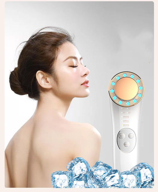 Appareil de massage facial 7 en 1 pour le lifting du visage, appareil galvanique, appareil de raffermissement du visage et appareil facial haute fréquence