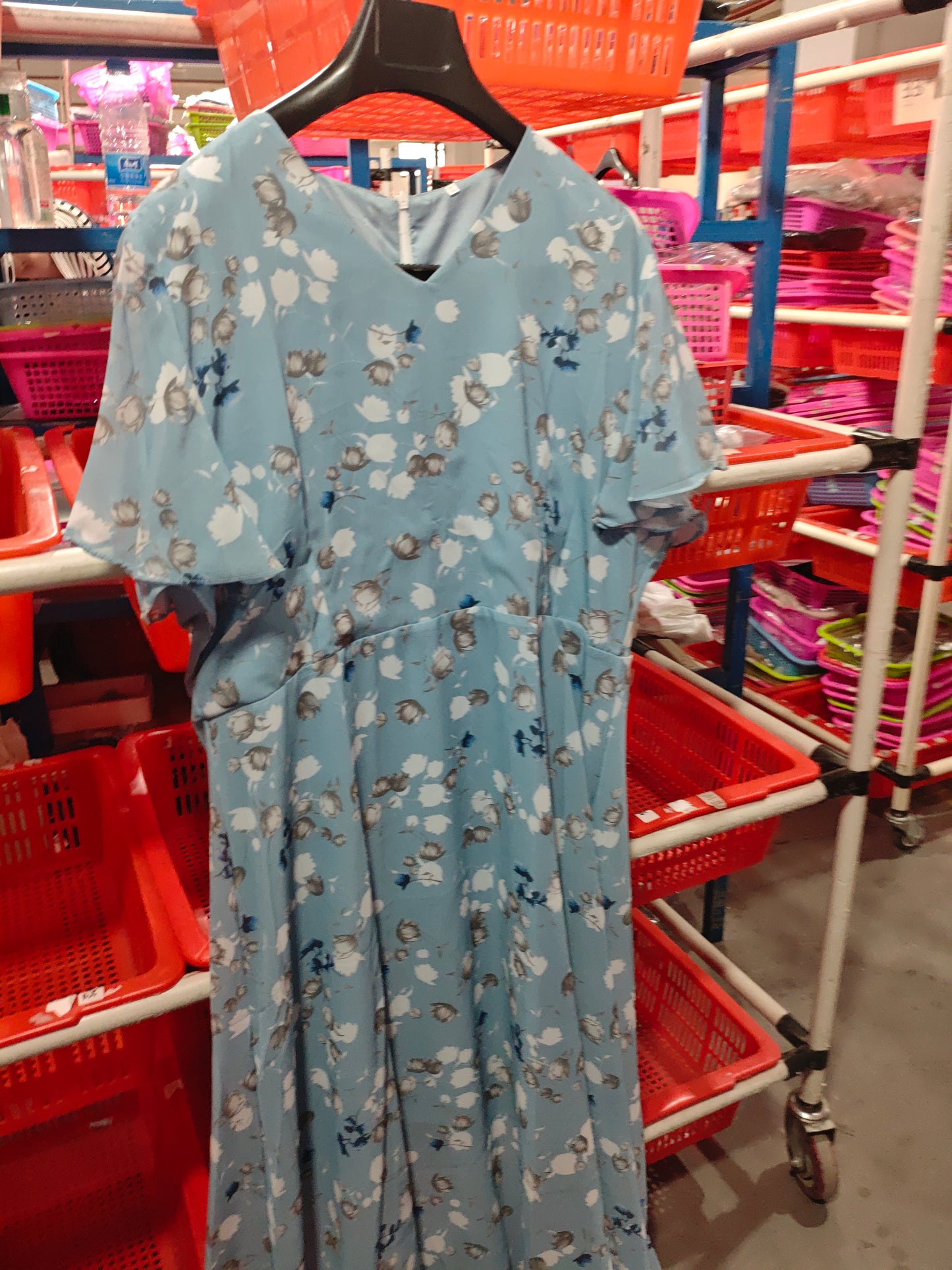Robe d'été à fleurs – Manches courtes, volants, style plage