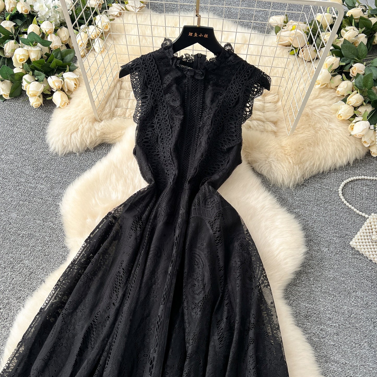 Robe Sans Manches Style Français Vintage – Élégance Féminine