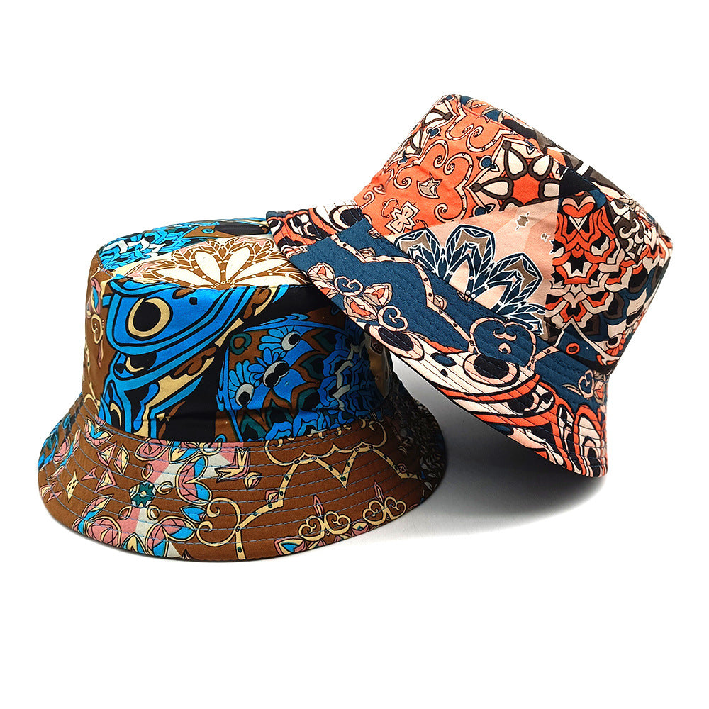 Chapeau Bob Géométrique Réversible – Imprimé Color Block