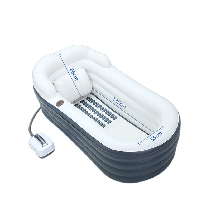 Baignoire Gonflable Chauffante avec Jacuzzi et Massage — Spa à Domicile
