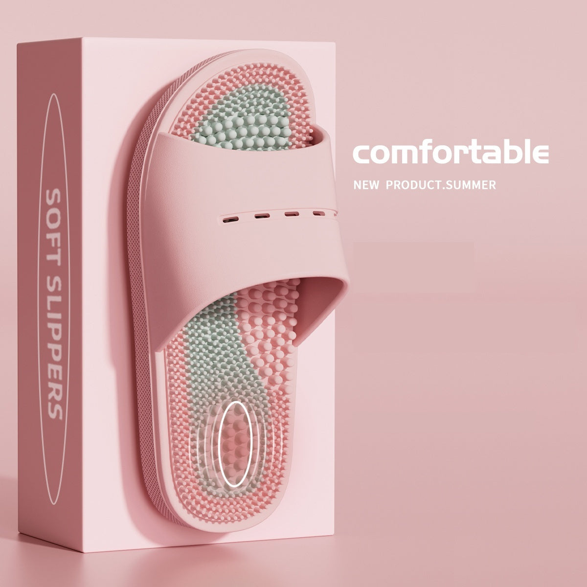 Chaussons de Massage Acupression Homme – Antidérapants, Intérieur et Salle de Bain