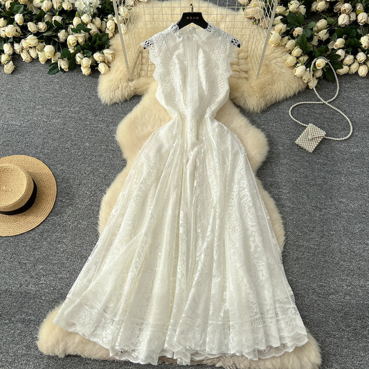 Robe Sans Manches Style Français Vintage – Élégance Féminine