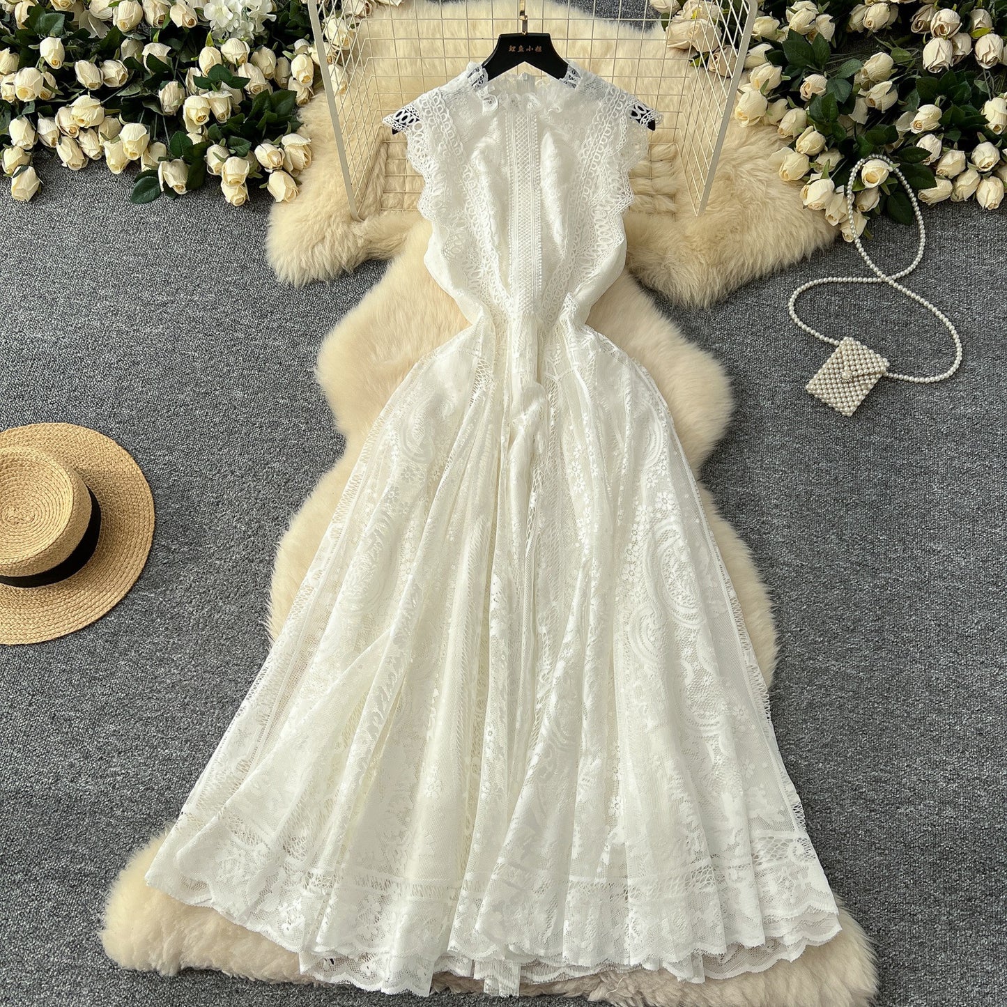 Robe Sans Manches Style Français Vintage – Élégance Féminine