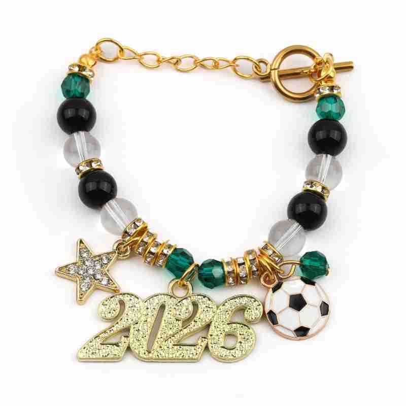 Bracelet Football Réglable à Chaîne – Accessoire Sport Tendance