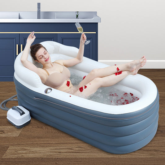 Baignoire Gonflable Chauffante avec Jacuzzi et Massage — Spa à Domicile