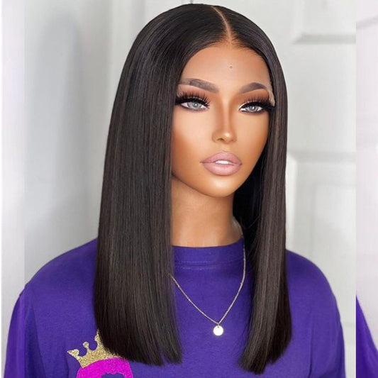 Perruque Cheveux Naturels Lisses Double Drawn – Densité Maximale