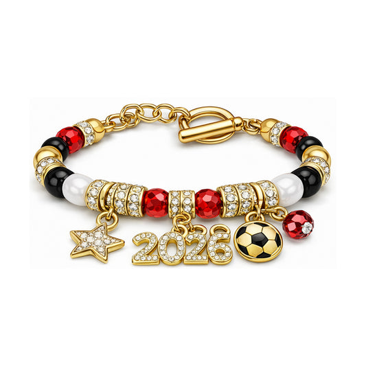 Bracelet Football Réglable à Chaîne – Accessoire Sport Tendance