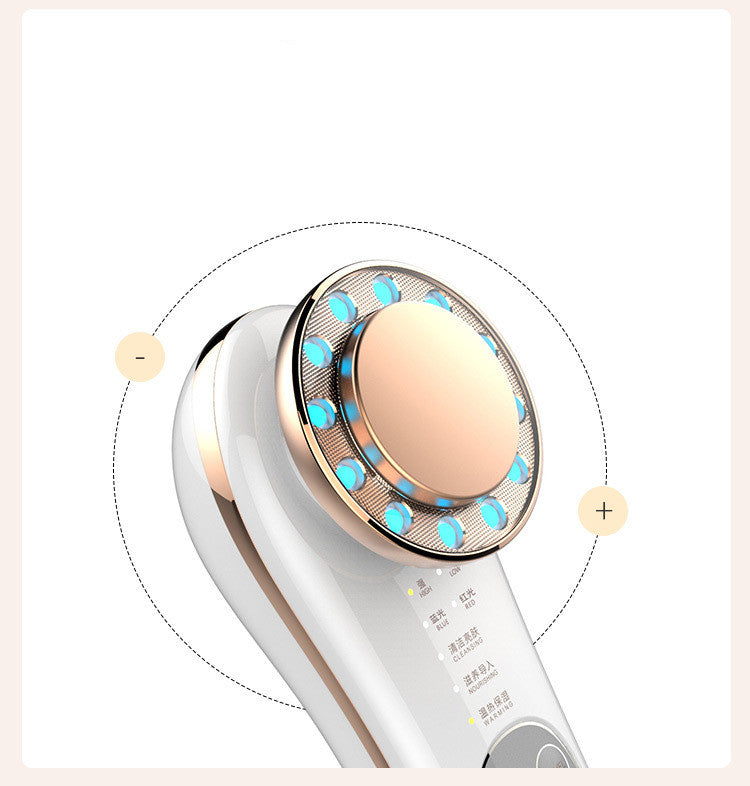 Appareil de massage facial 7 en 1 pour le lifting du visage, appareil galvanique, appareil de raffermissement du visage et appareil facial haute fréquence