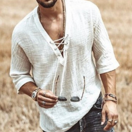 Chemise à manches courtes et boutons pour homme – Style décontracté élégant