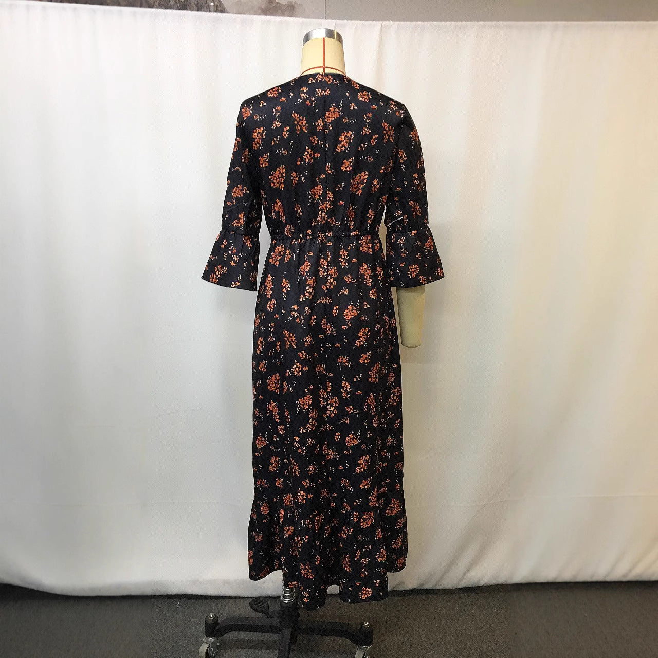 Robe en Denim Patchwork Imprimée – Style Casual Tendance pour Femme