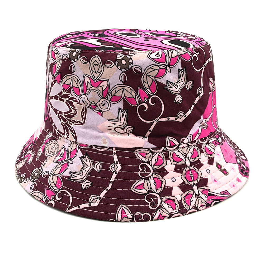 Chapeau Bob Géométrique Réversible – Imprimé Color Block