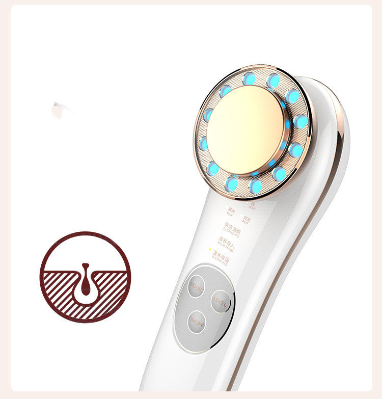 Appareil de massage facial 7 en 1 pour le lifting du visage, appareil galvanique, appareil de raffermissement du visage et appareil facial haute fréquence