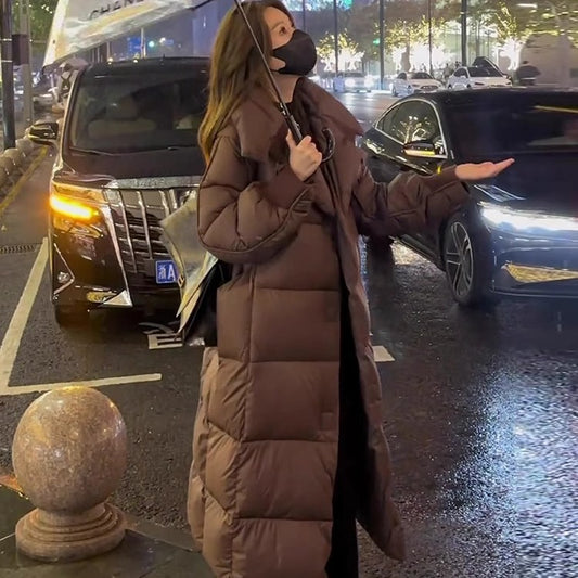 Manteau hiver femme – Style décontracté, coupe large, longueur genou